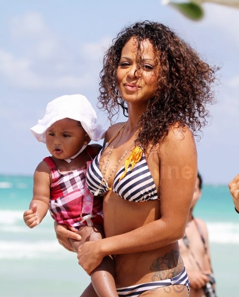 Christina Milian With Baby Beach_5_1_11_70