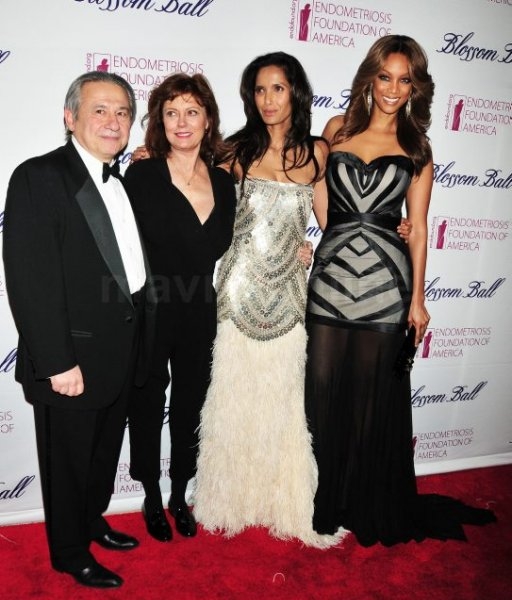 Tamer Seckin, Susan Sarandon, Padma Lakshmi and Tyra Banks