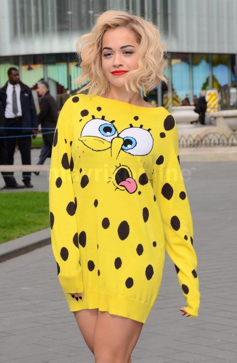 Rita Ora Dons Spongebob Dress For Promo Appearance - Mavrixphoto Photo ...