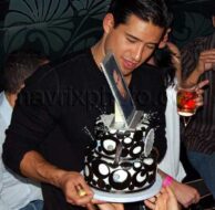 Mario Lopez With Cake