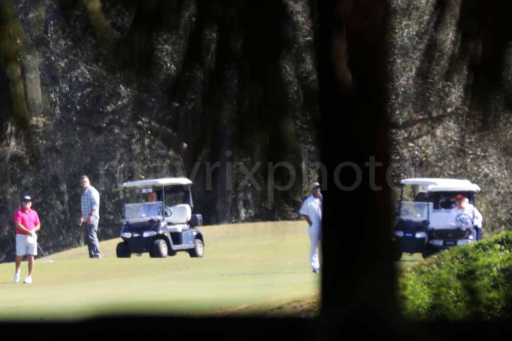 Trump Golfs After Inauguratiion Day
