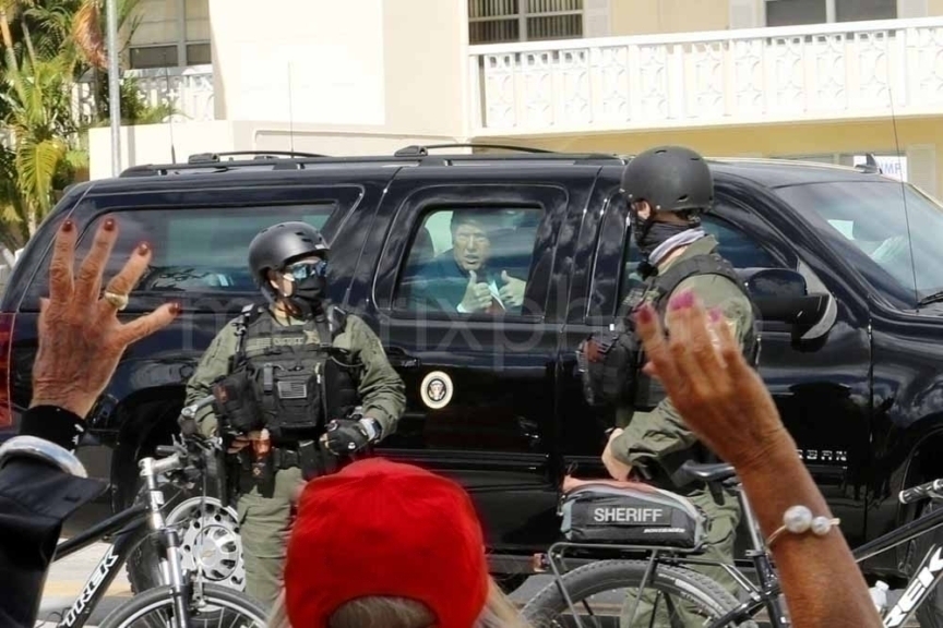 Trump Palm Beach Motorcade