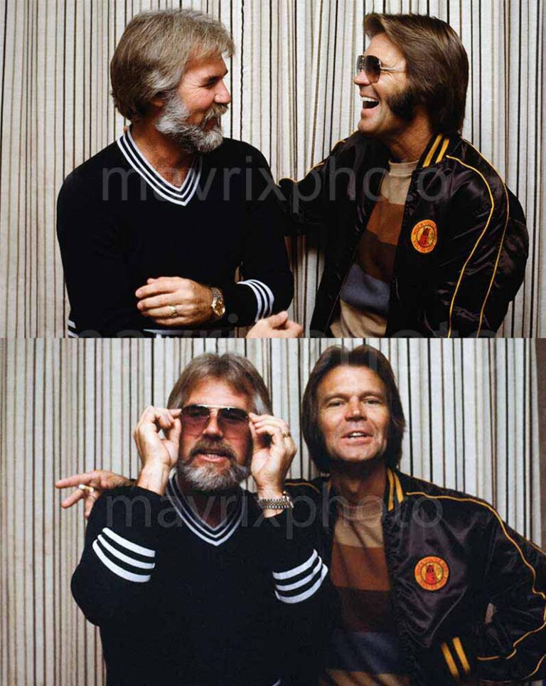 Kenny Rogers And Glenn Campbell Backstage